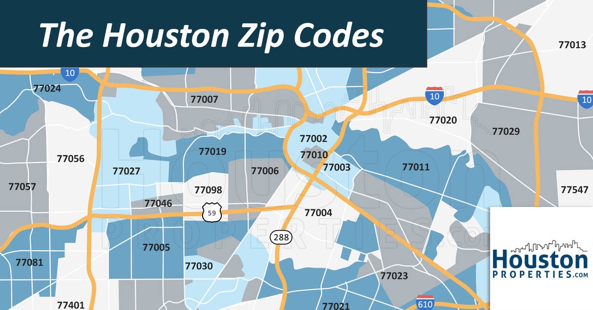 Printable Zip Code Map Of Houston Tx