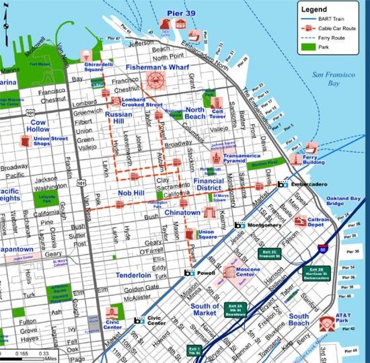 San Francisco City Map Printable