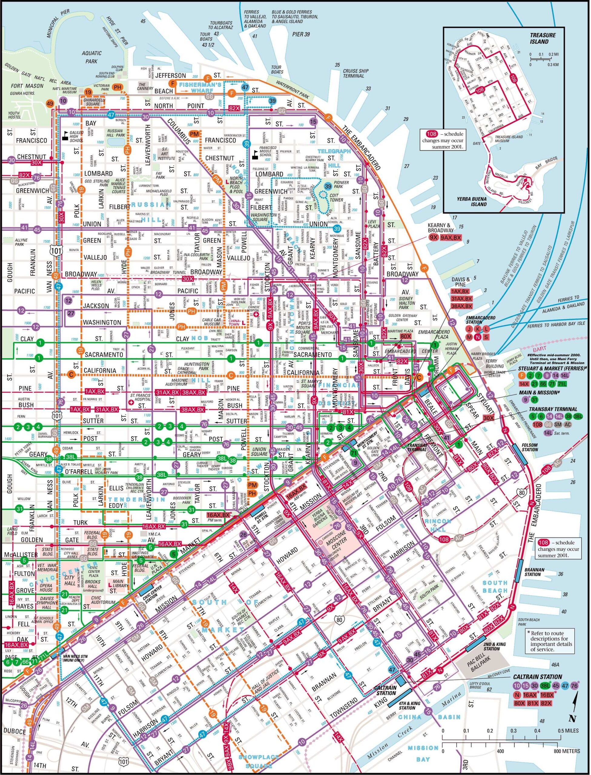 San Francisco Tourist Map Printable