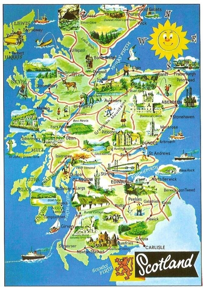 Scotland Printable Map