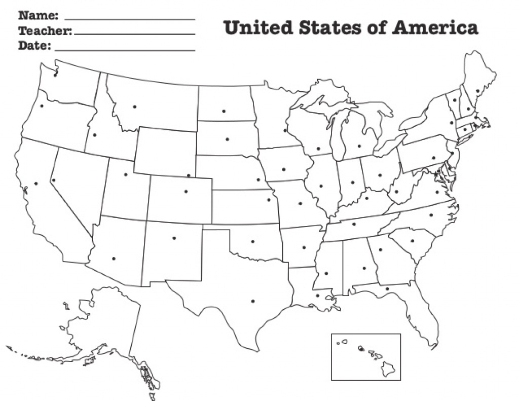 States And Capitals Map Printable Blank Printable Free Templates