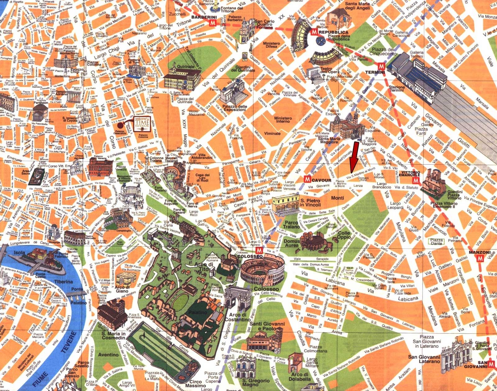 Street Map Of Rome Italy Printable