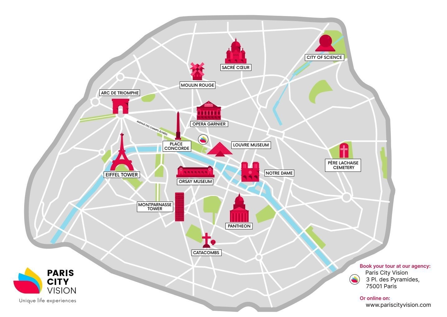Tourist Map Of Paris Printable Free Printable Map