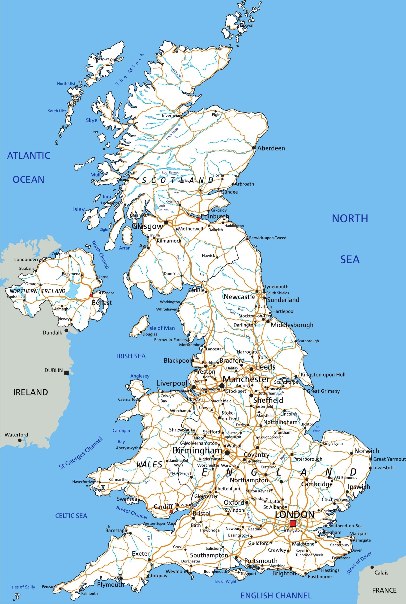 Uk Map Printable