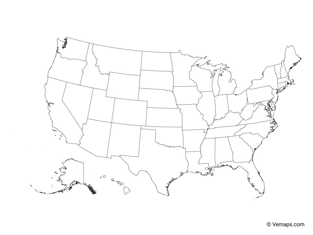 United States Map Outline Printable Explore And Navigate With Ease