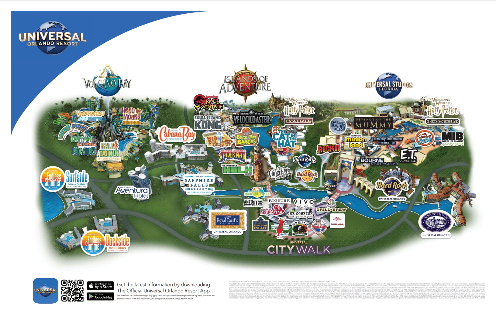 Universal New Park Epic Universe Map