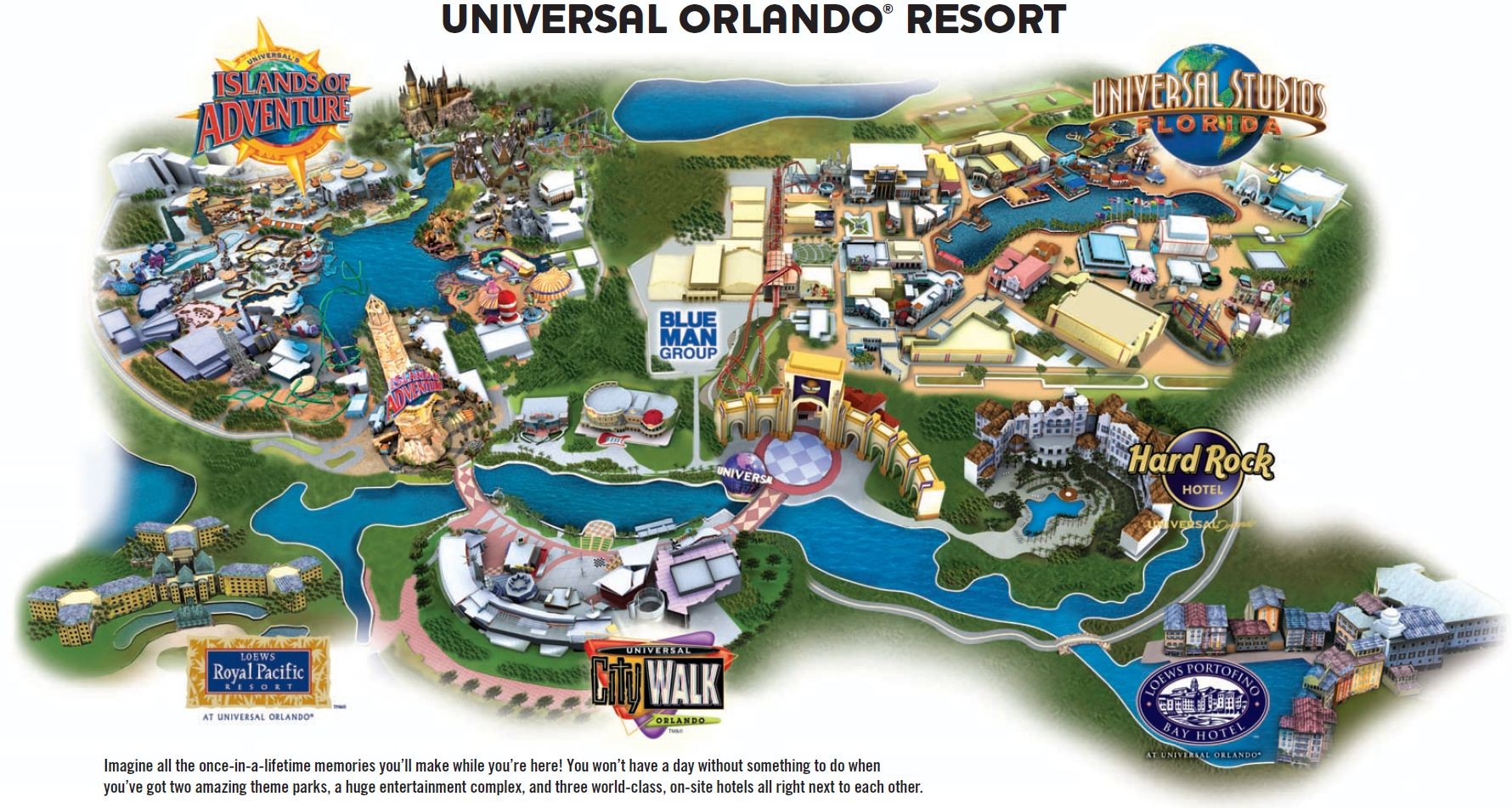 Universal Studios Printable Map