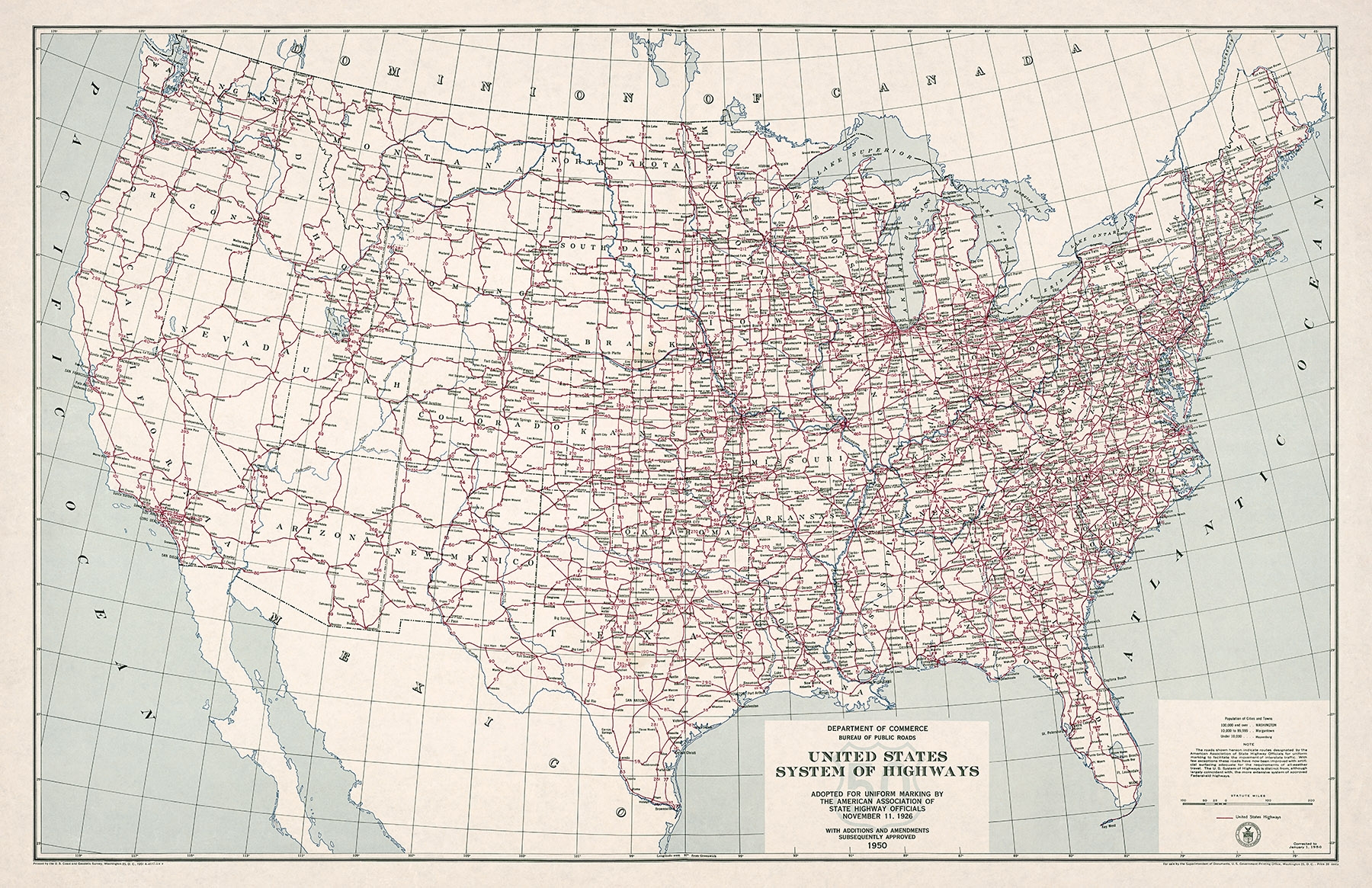 Us Highway Map Printable Us Highway Map Printable