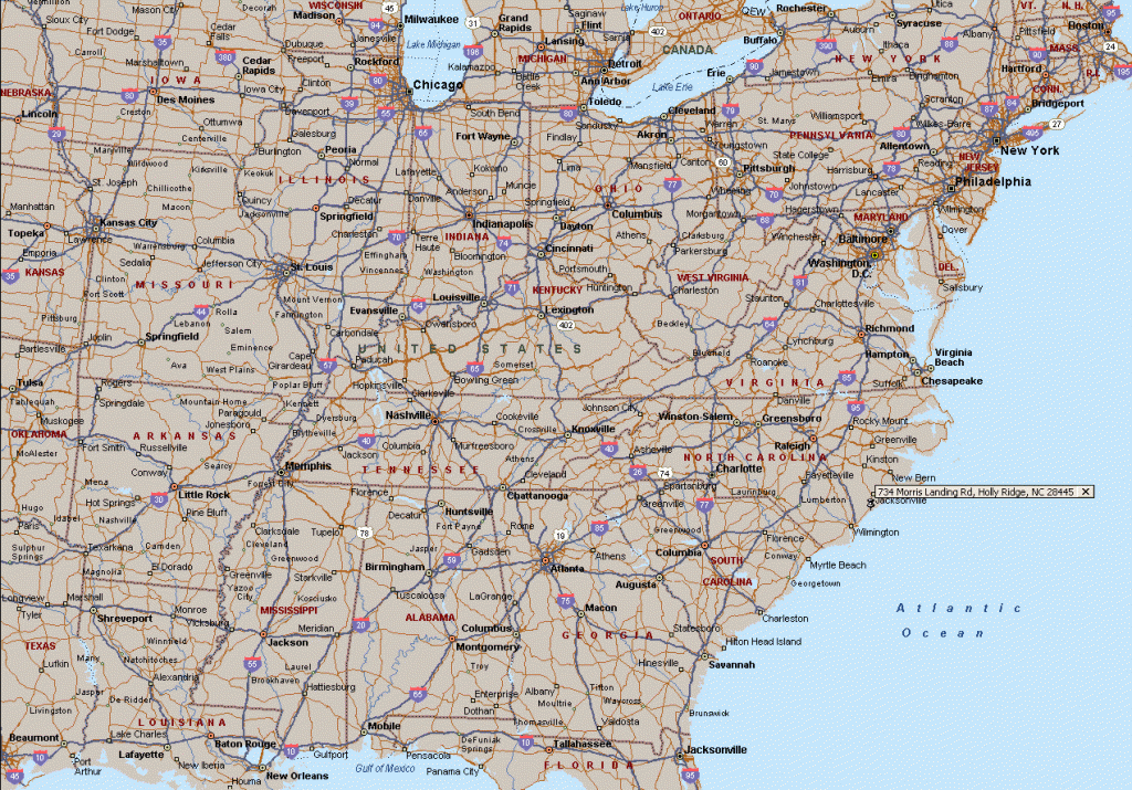 Us Interstate And Freeway Map Road Map Eastern Us Best Of Printable 
