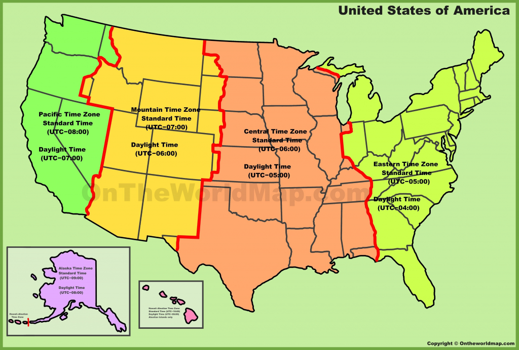 Us Map Time Zones With States Time Zone Map Large Best Us Timezone