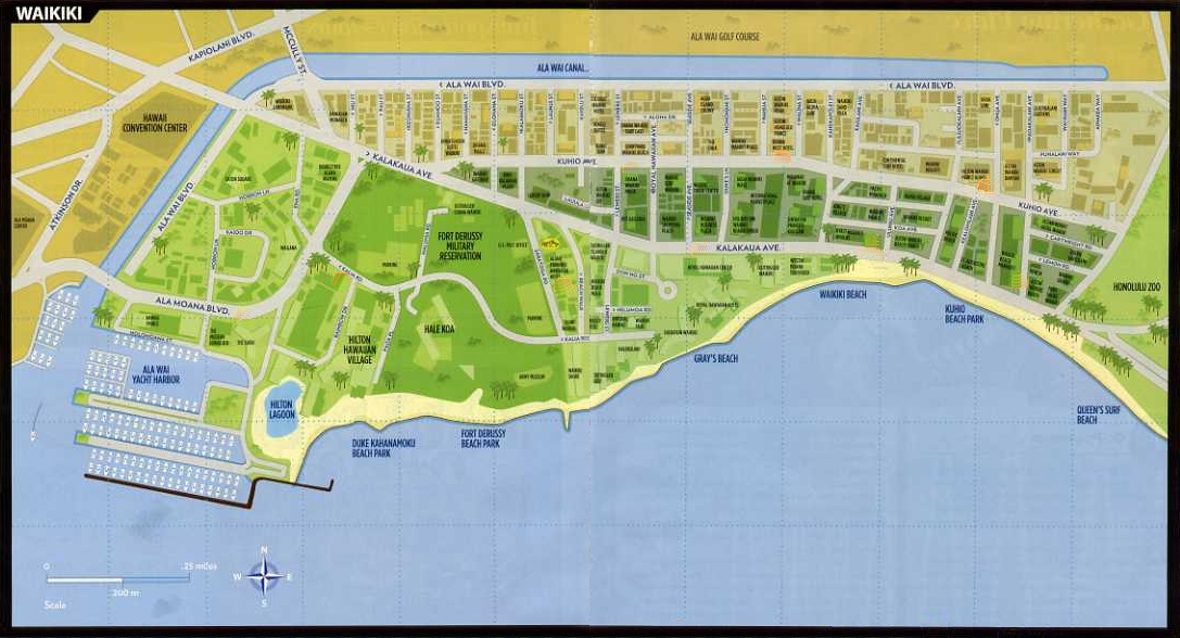 Waikiki Map Printable