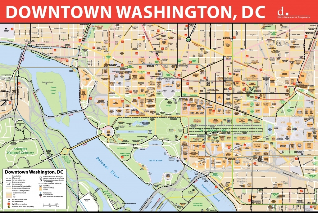 Washington Dc Map Of Attractions Printable Map Free Worksheets Printable