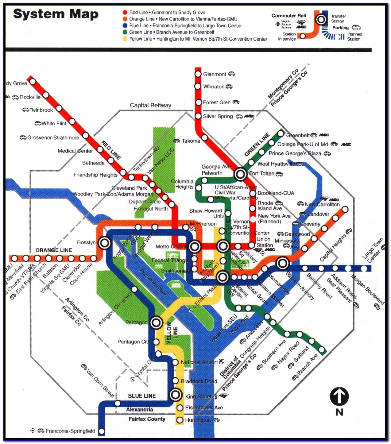 Washington Dc Metro Map Printable A Must Have For Travelers Map 