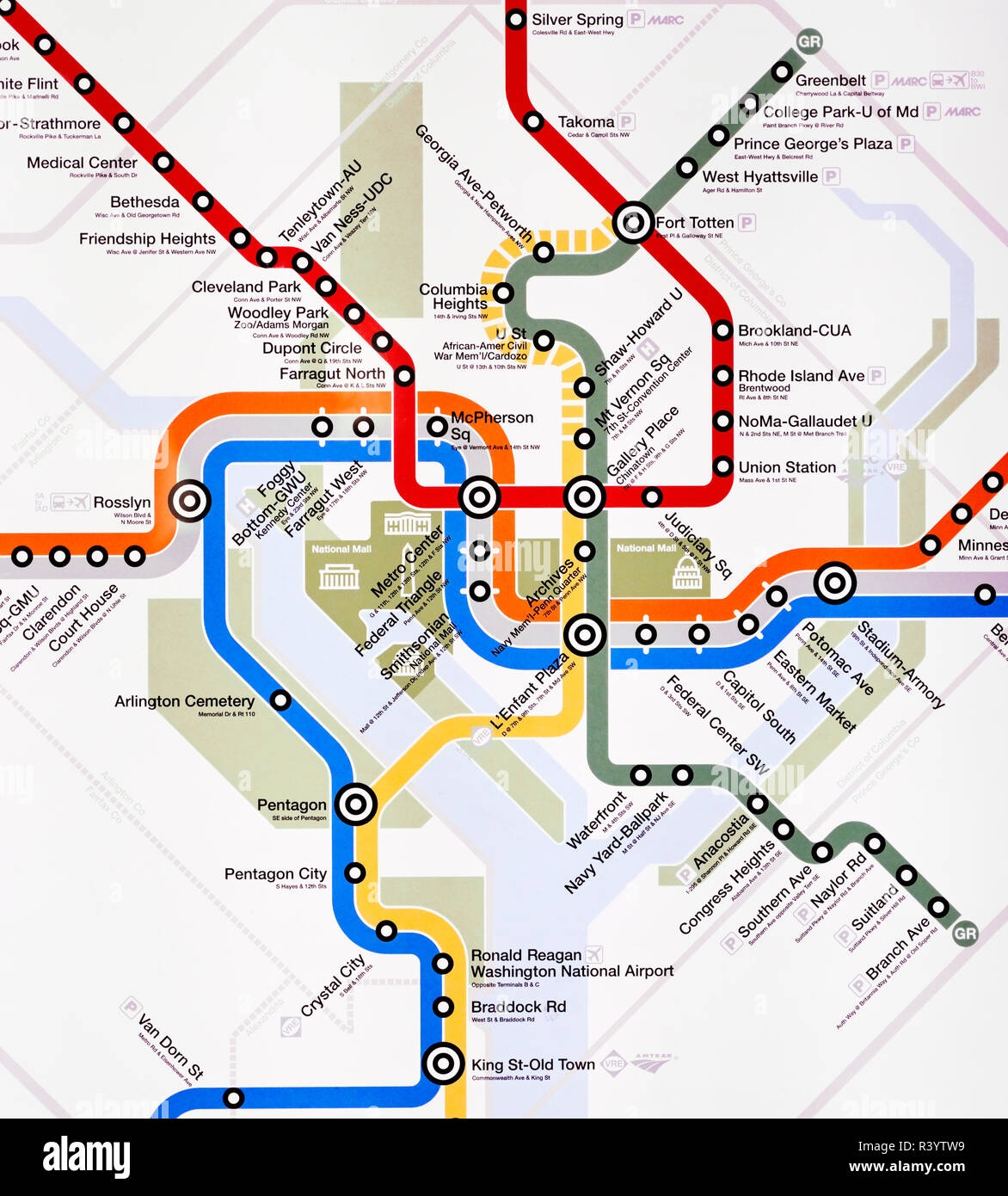 Washington Dc Metro Map Printable