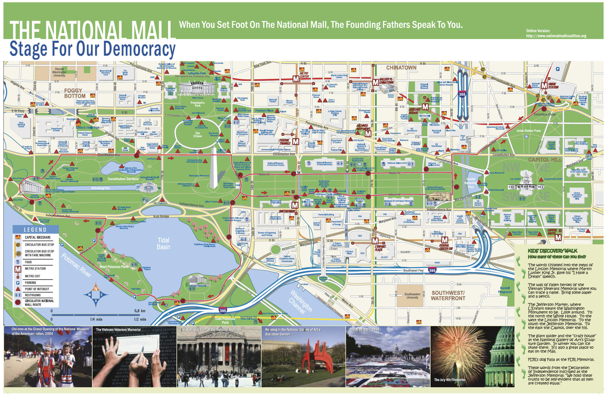 Washington Mall Map Printable
