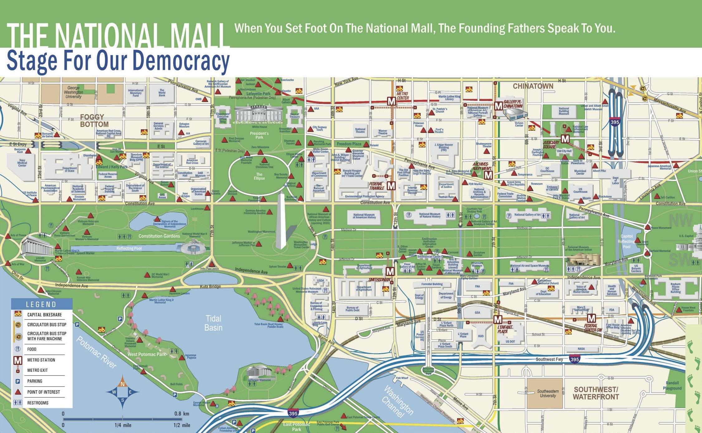 Washington Mall Map Printable
