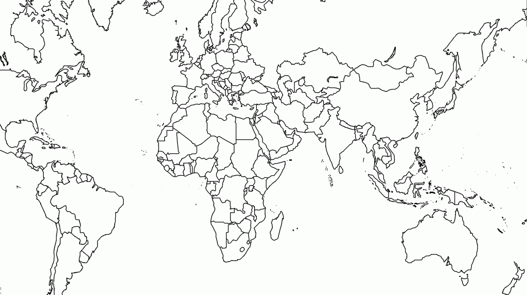 World Map Countries Free Printable Outline Polfbazaar