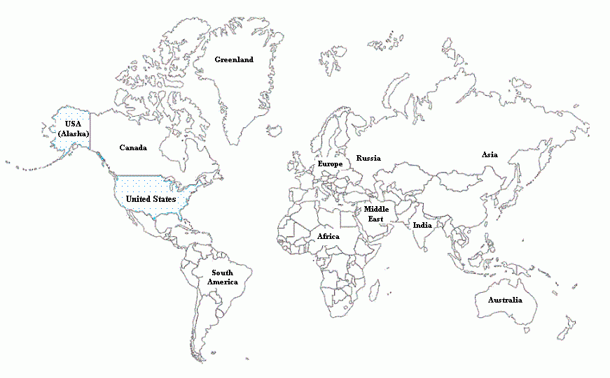 World Map Kids Printable