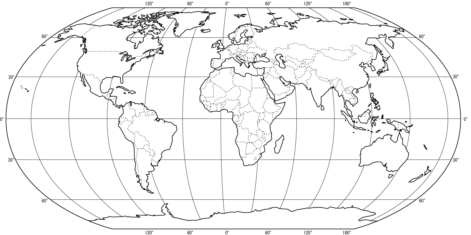 World Map Printable Coloring Page