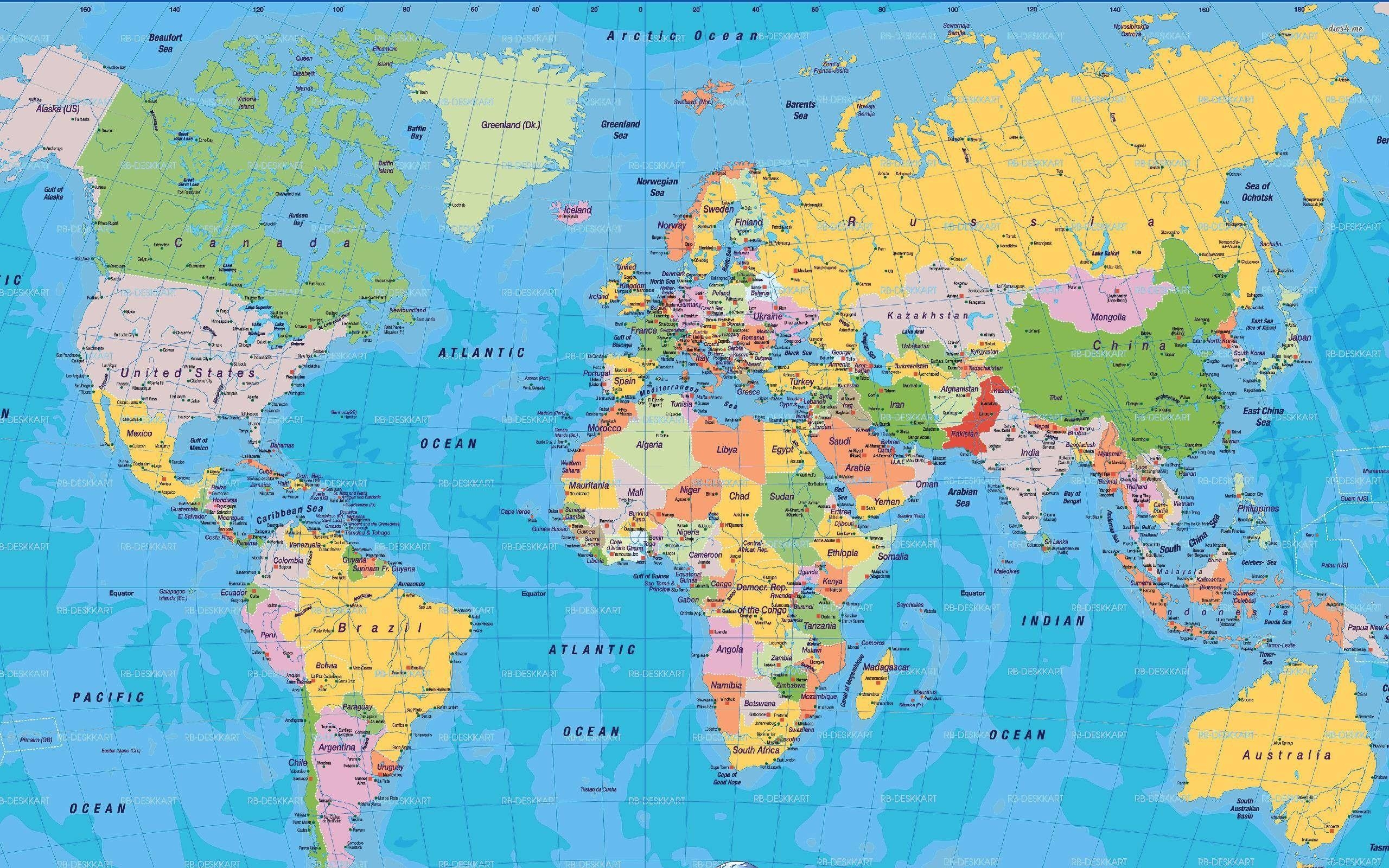 World Map Wallpapers High Resolution Wallpaper Cave