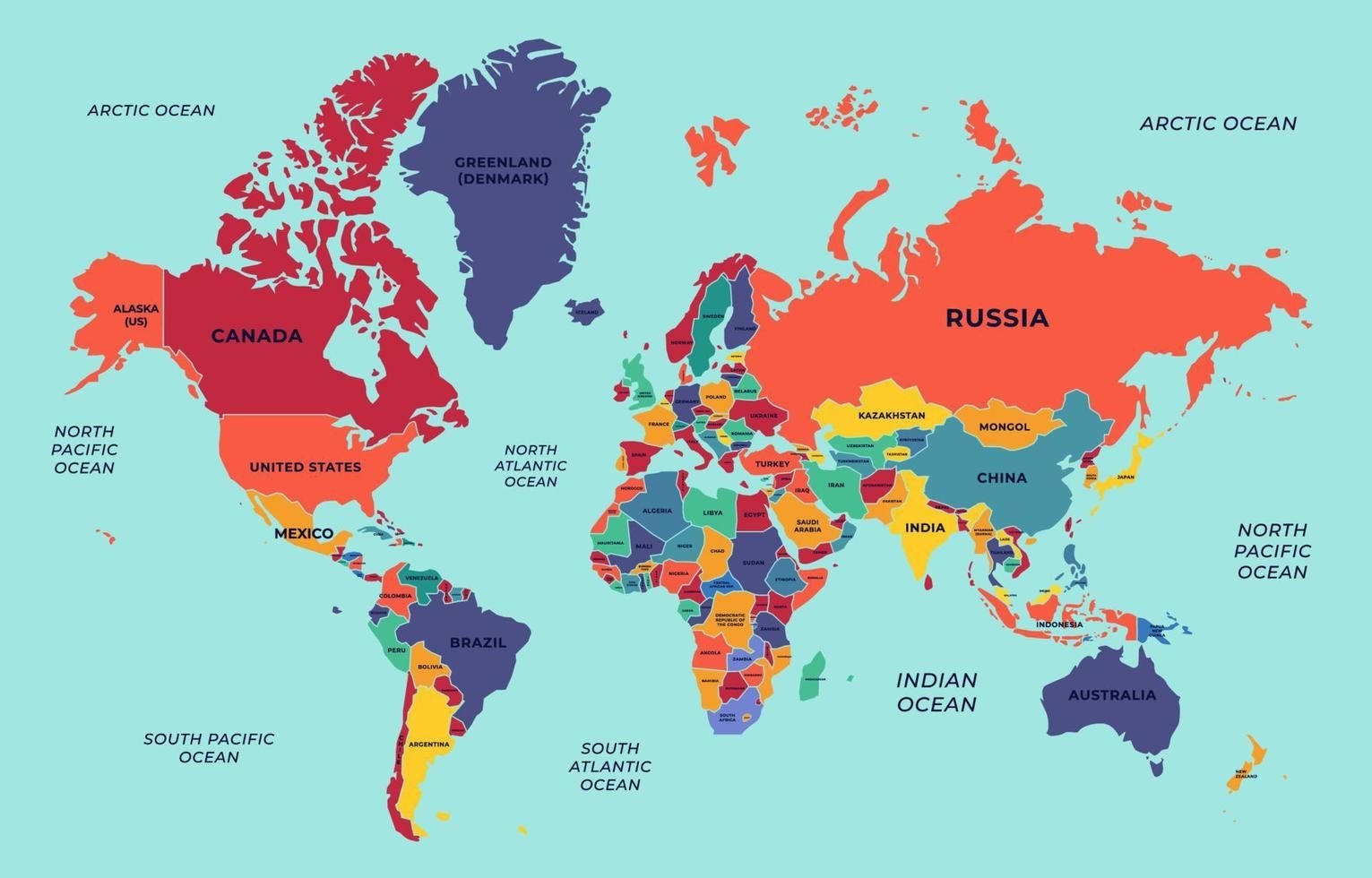 World Map With Country Names Printable Printable Sight Words List