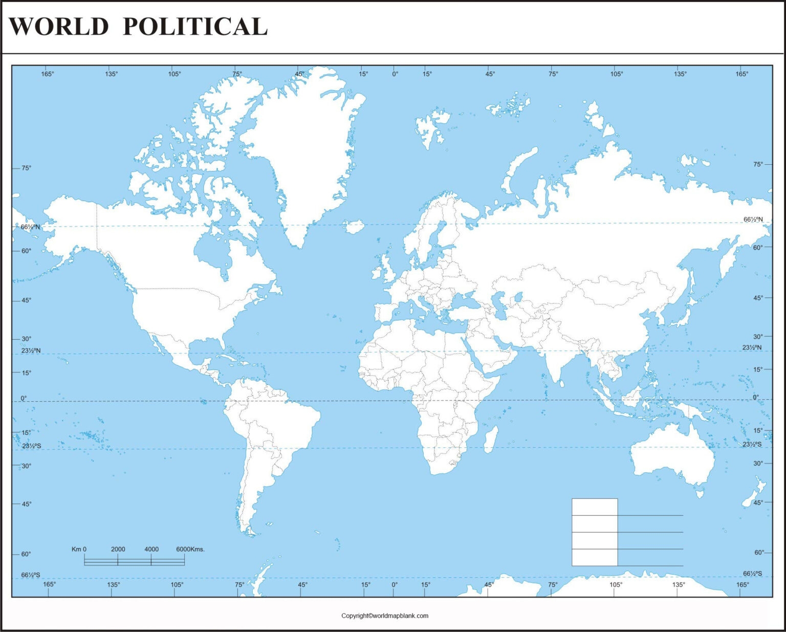 World Political Map Printable