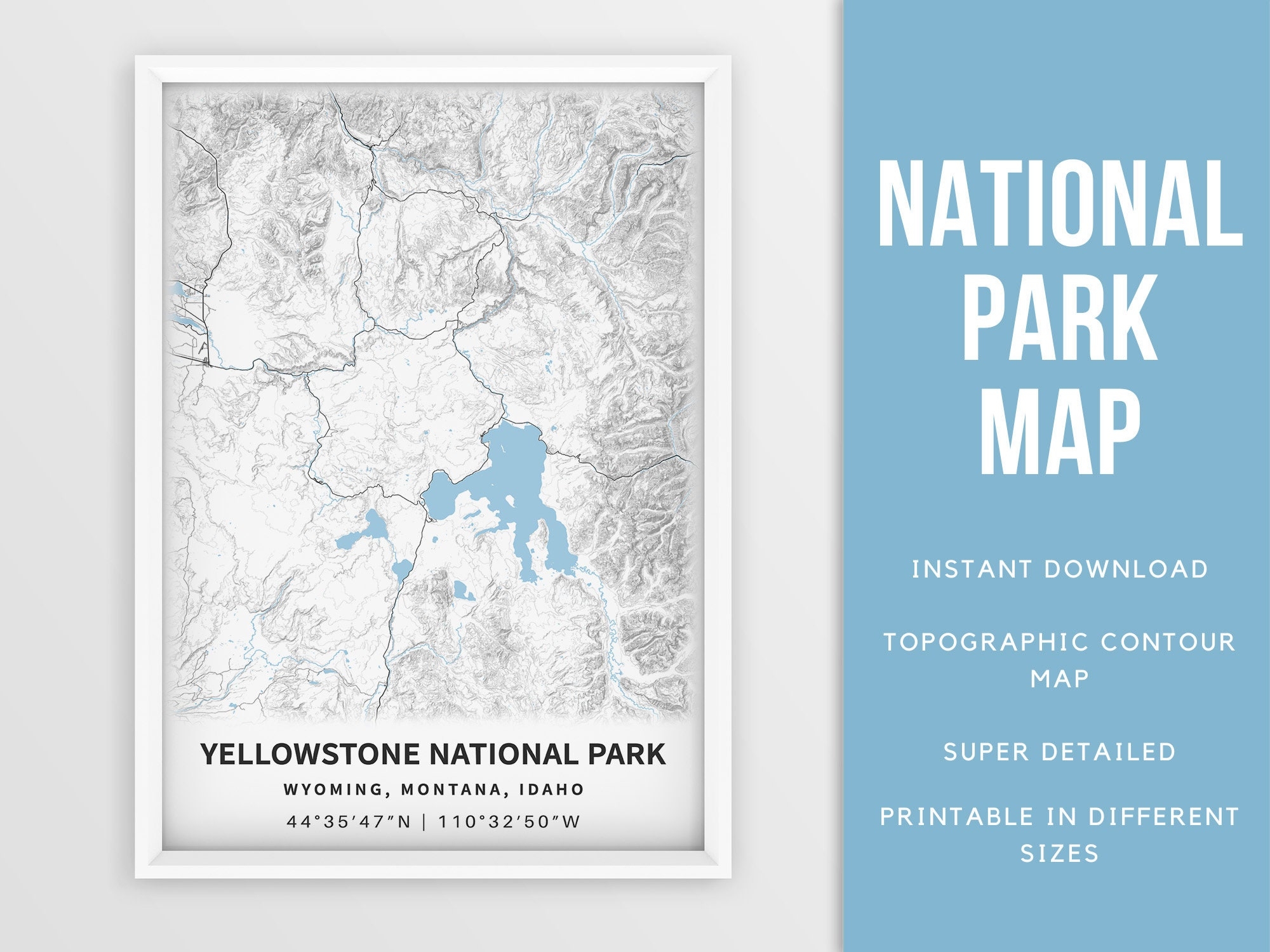 Yellowstone Park Map de Worksheets Library