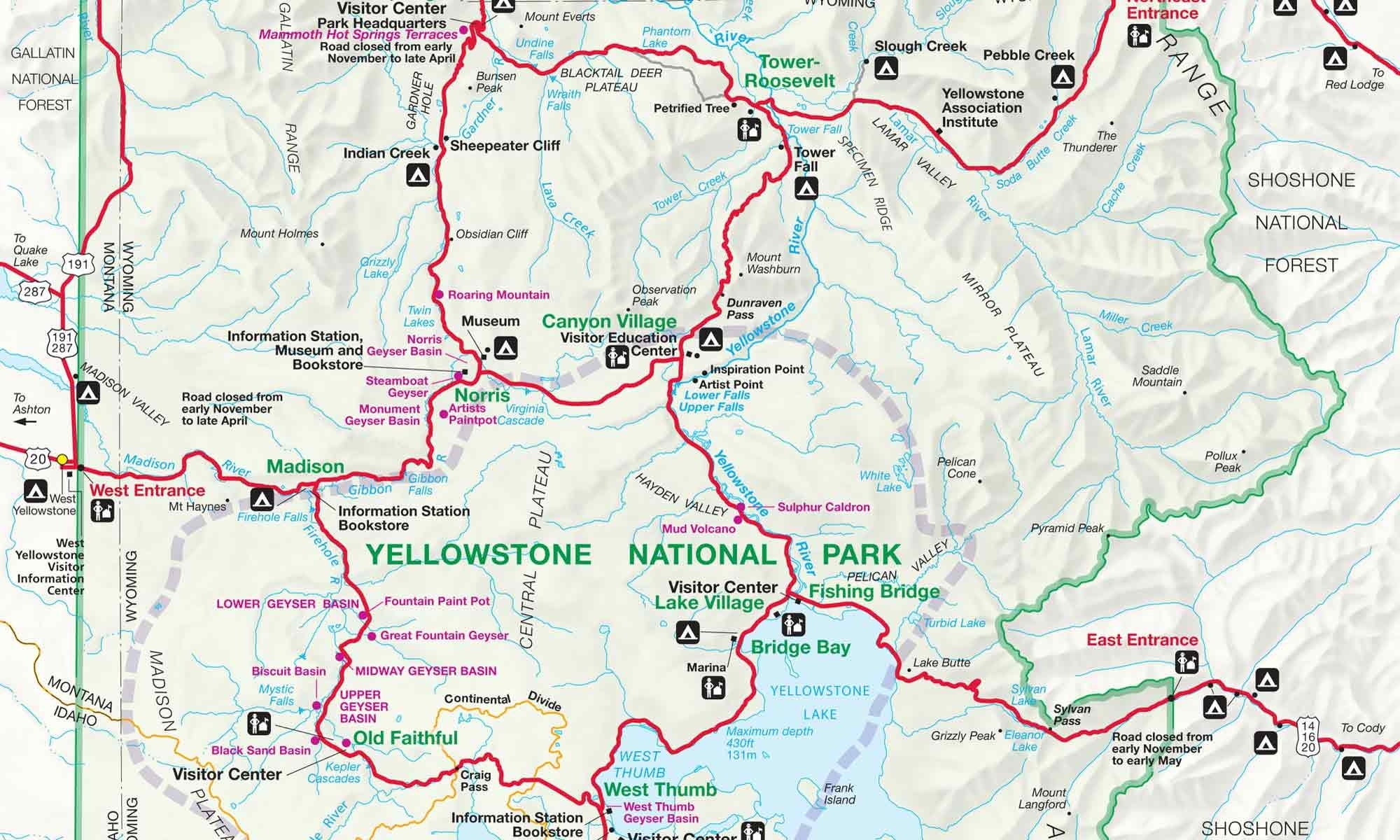Your Yellowstone Trip Printable Map More Printables For Everyone