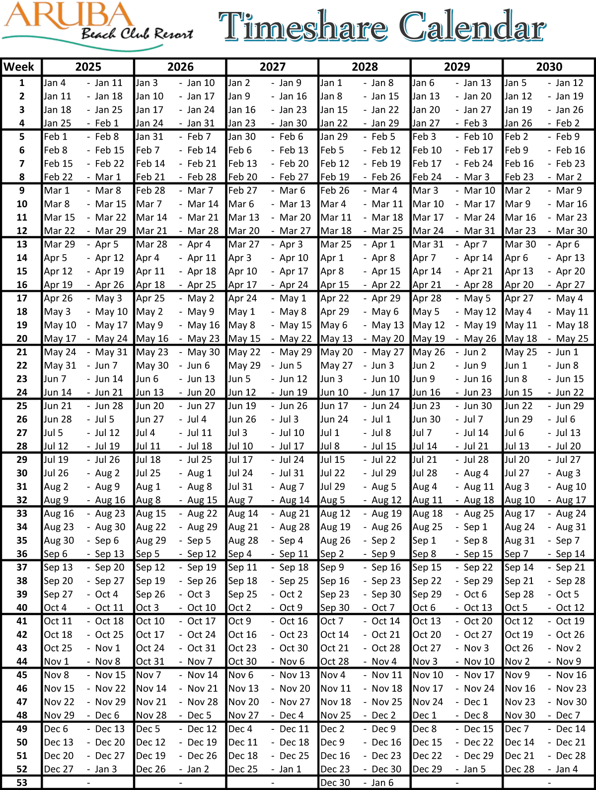Timesharecalendar Timesharecalendar